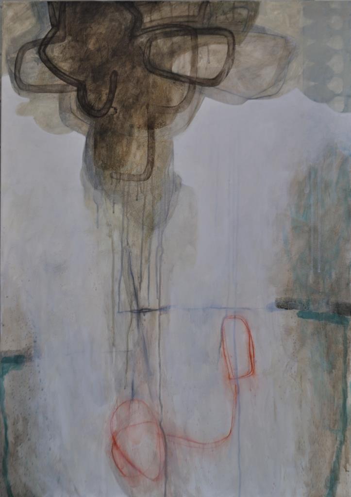 Diletta Boni - Untitled (Floating Heads Series #11) - Giugno 2017 - Acrylic on canvas - 100x60cm
