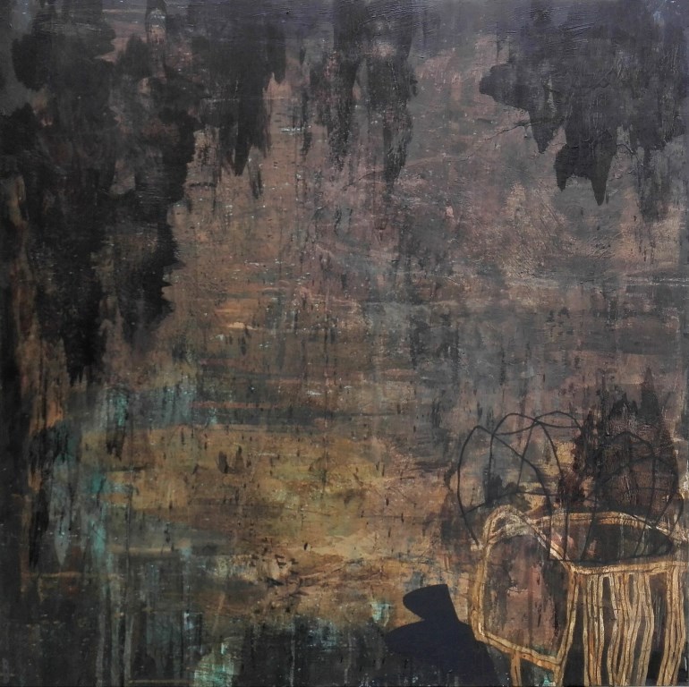Diletta Boni - Untitled  BP#2 - 2019 - 100x100cm - Mixed media on canvas