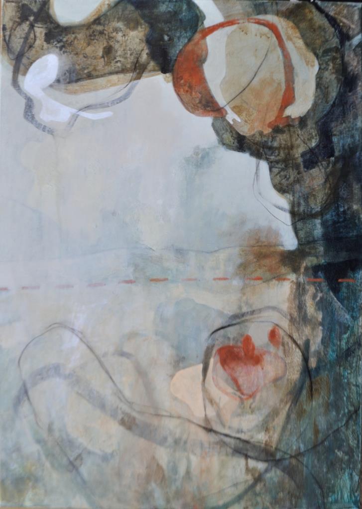 Diletta Boni - Untitled (Floating Heads Series #5) - Aprile 2017 - Acrylic on canvas - 100x70cm